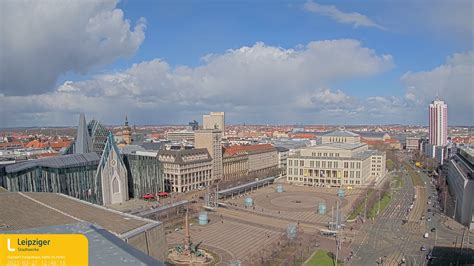 Live Augustusplatz Square Webcam in Leipzig City,。